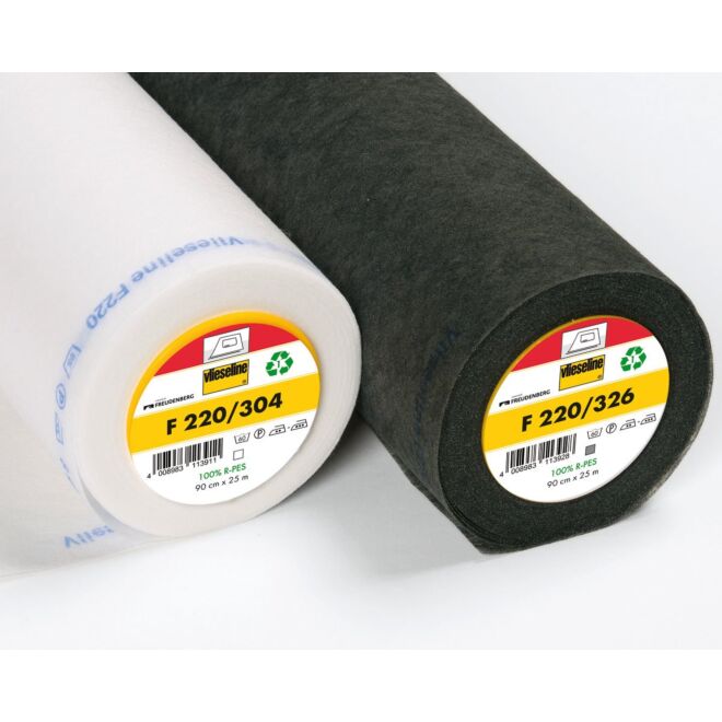 Vlieseline F 220 iron-on interlining graphite