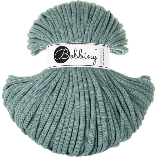 Bobbiny 8mm soft braided cord laurel (100m)