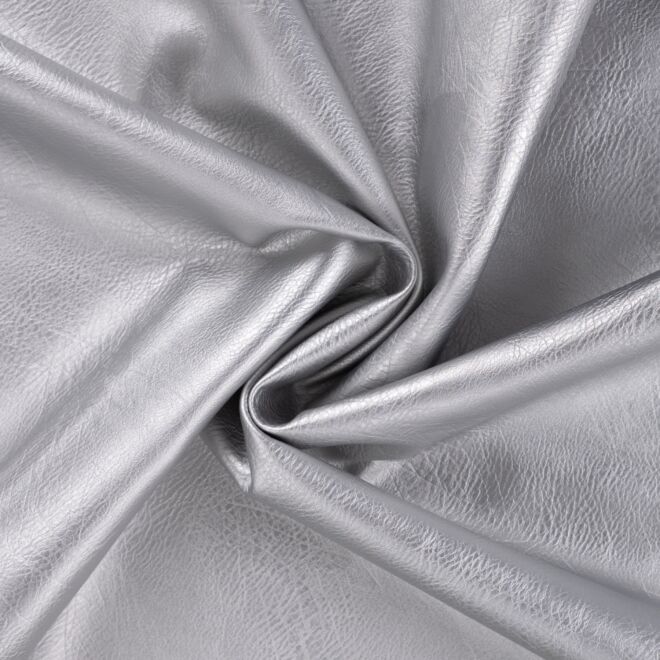 Vintage faux leather silver