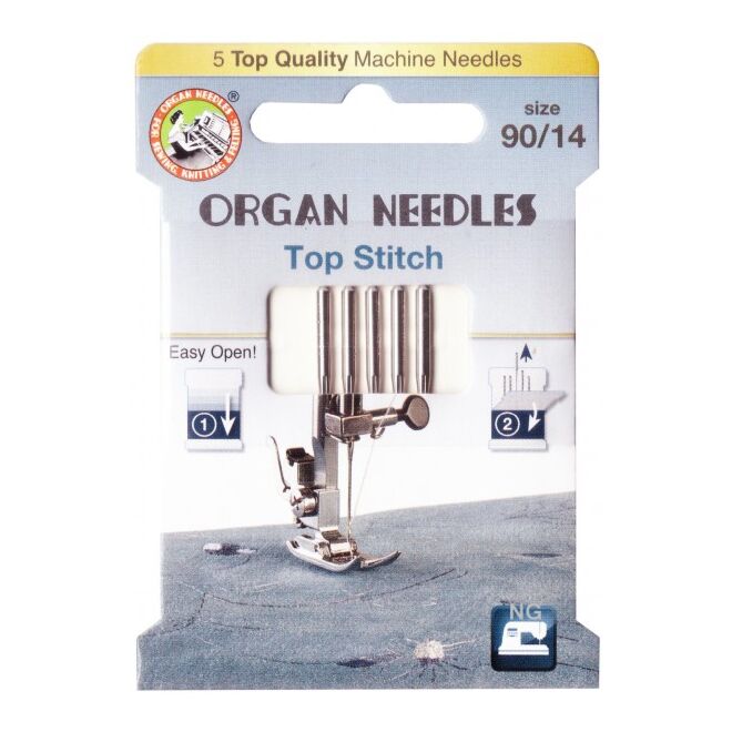 Organ sewing machine needles Top Stitch 90 Eco Pack