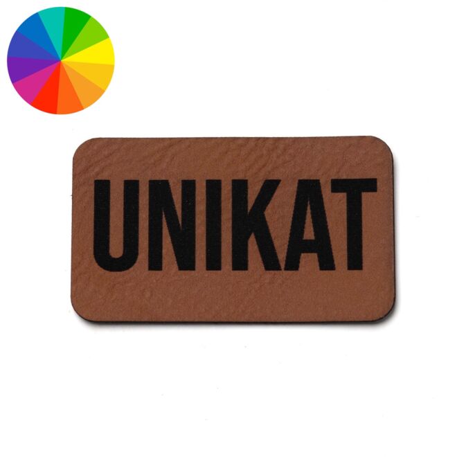 Kunstlederlabel "Unikat" (50mm x 30mm)