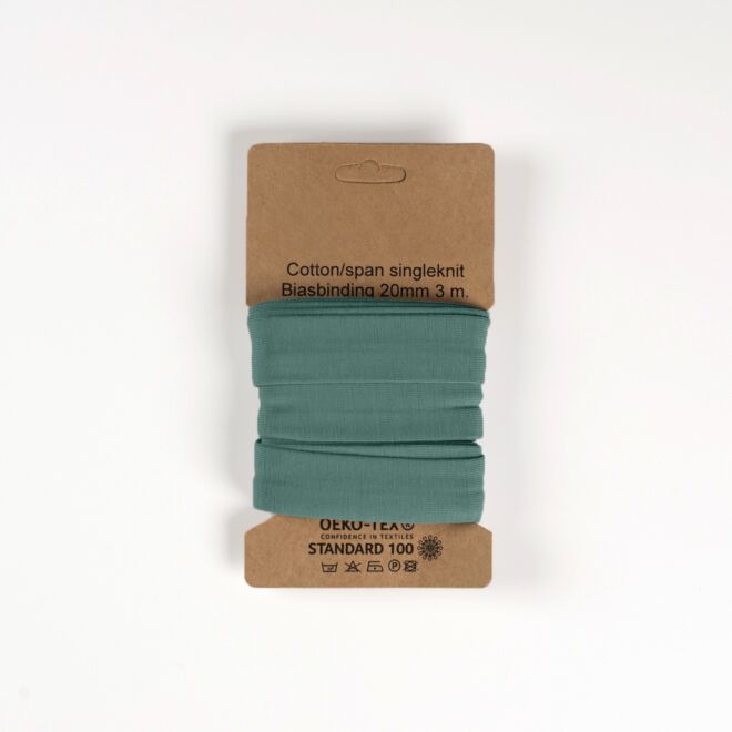 3m Jersey-Schrägband "Emilia" staubgrün