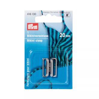 Prym bikini and belt fastener, 20mm, silver-colored