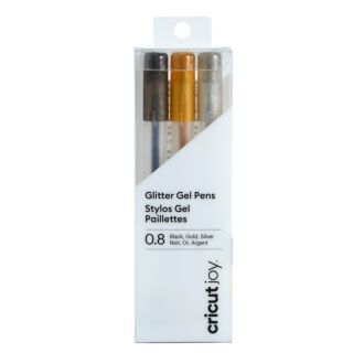 Cricut Joy Glitter Pens / Stifte 0,8 mm Schwarz, Gold, Silber