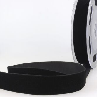 16mm Hochdichtes Samtband schwarz
