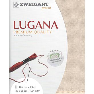 Zweigart Precut Lugana / 253 beige