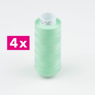 Amann-Mettler Trojalock Overlockgarn No. 120, 4x 2500m/gleiche Farbe - Farbe pastellgrün