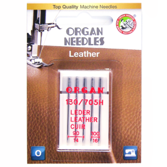 Organ sewing machine needles leather assortment 90-100 blister pack