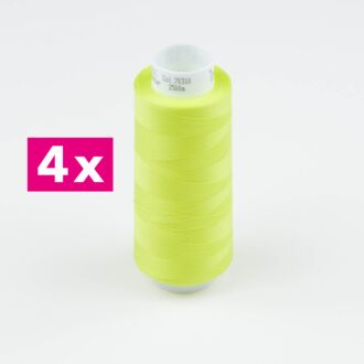 Amann-Mettler Trojalock overlock thread No. 120, 4x 2500m/same color - color yellow-green