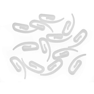 100 Stück Gardinenhaken weiß (10x28mm)