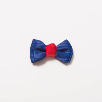 Grosgrain-Schleife Multi II 4cm navy-rot