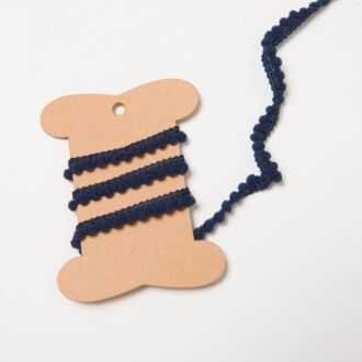 10mm Bommelborte navy