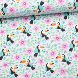 Tropical Tucan Jersey turquoise