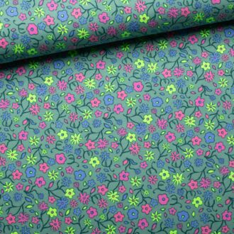 Jersey Neon Flowers green