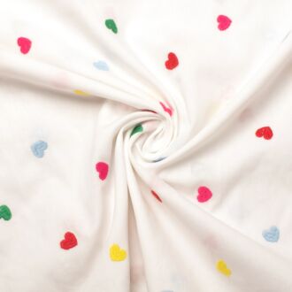 Embroidered woven fabric 