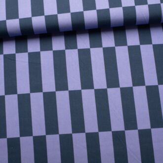 Canvas check pattern blue lilac