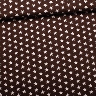 Small stars jersey dark brown