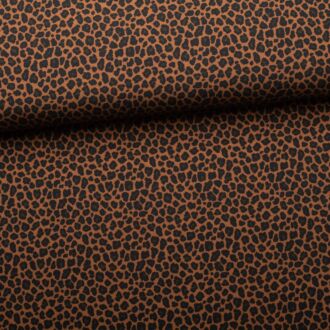 Cotton jersey Leo small brown