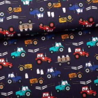 Theo Tractors cotton jersey dark blue