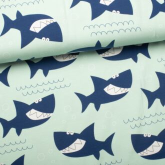 Cotton jersey Sharky mint