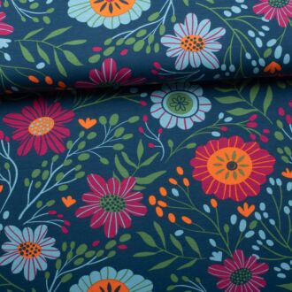 Cotton jersey Big Rabea petrol