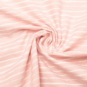 Baumwollwebware Mini Stripes puderrosa