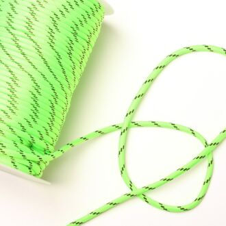 Bobbiny 5mm braided cord Dopamine Lime (100m)