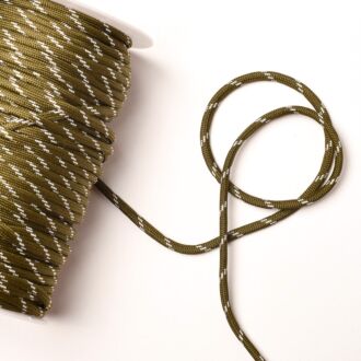 Bobbiny 5mm braided cord Dopamine Lime (100m)