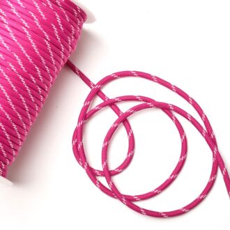 Bobbiny 5mm braided cord Dopamine Lime (100m)