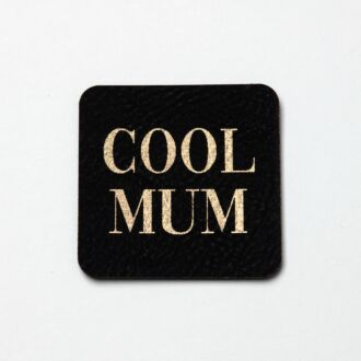 Faux leather label 