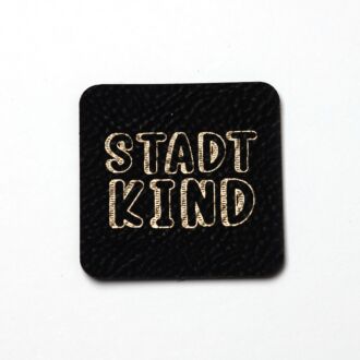 Faux leather label 