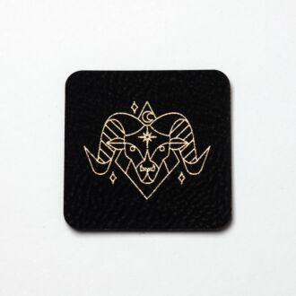 Faux leather label 