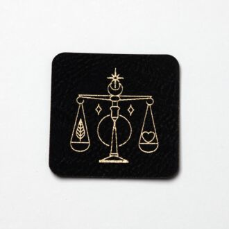 Faux leather label 