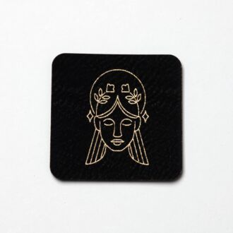 Faux leather label 