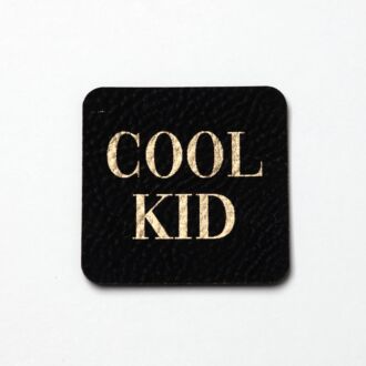 Faux leather label 