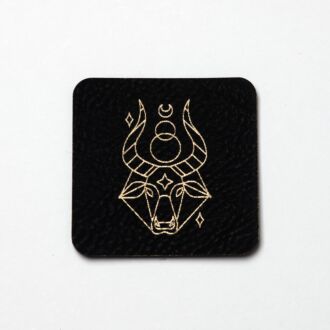 Faux leather label 