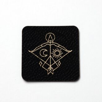 Faux leather label 