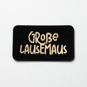 Faux leather label 
