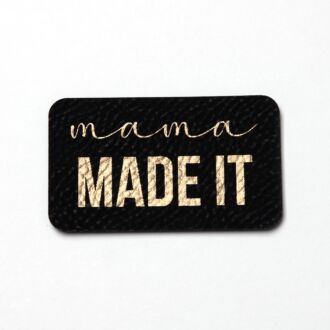 Faux leather label 