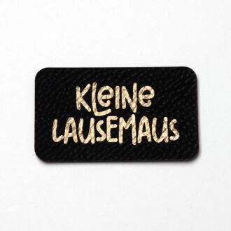 Faux leather label 