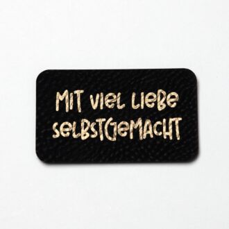 Faux leather label 