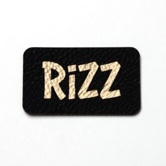 Faux leather label 
