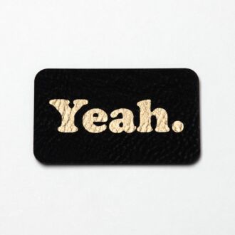 Imitation leather label 