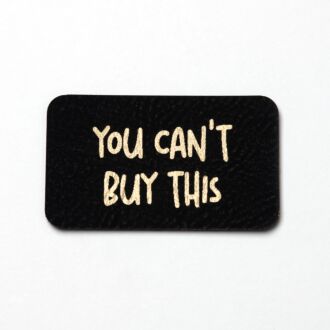 Leatherette label 