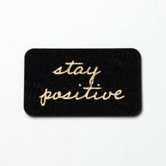 Faux leather label 