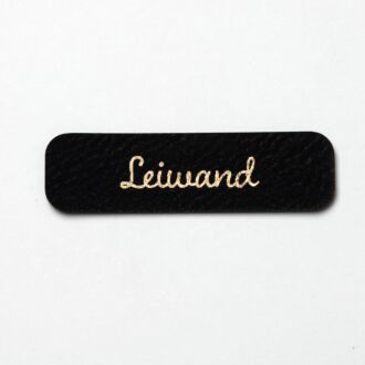 Leatherette label 