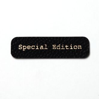 Leatherette label 