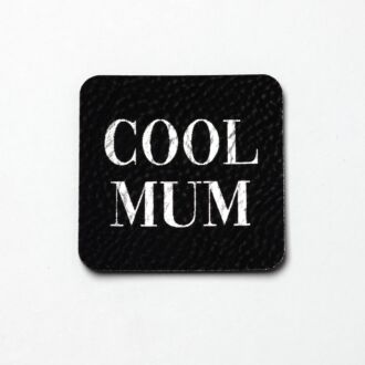 Faux leather label 
