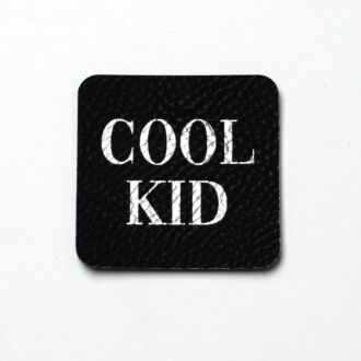 Faux leather label 