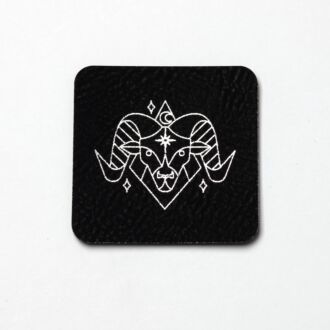 Faux leather label 